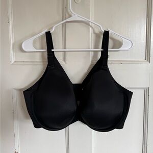 Cacique Black Lightly Lined Full Coverage bra size 42DD